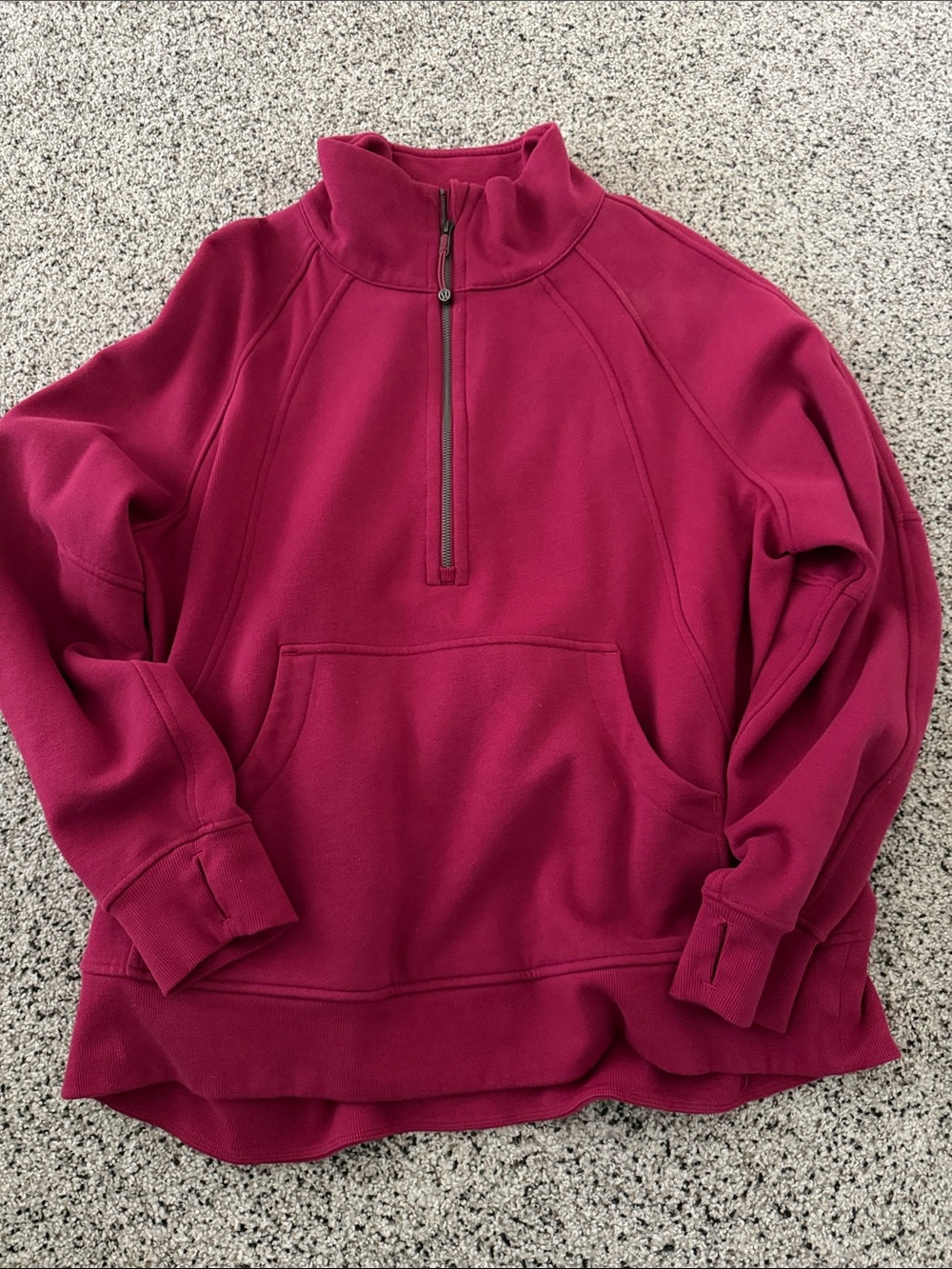lululemon athletica Quarter-Zip Pullover Sweater - Berry